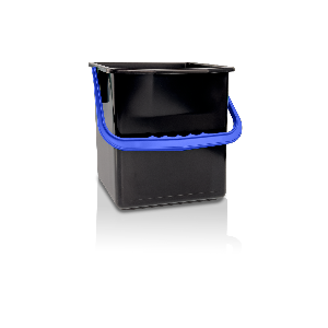 Bucket 6 L-R black Handle blue