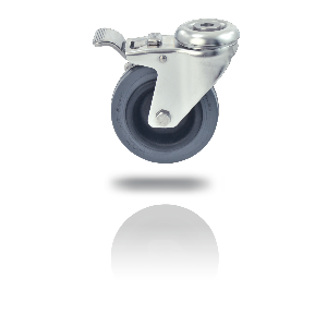 Stainless steel swivel castor 100 mm / F