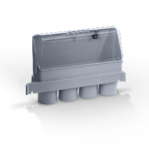 Bottle holder Clino® Bar lockable grey