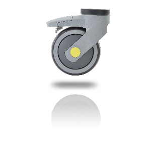 Roulette pivotante 100 mm / F